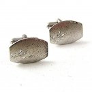 Mid Century Modern Sterling Silver Flower Cufflinks 1917
