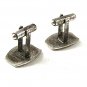 Mid Century Modern Sterling Silver Flower Cufflinks 1917