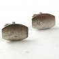 Mid Century Modern Sterling Silver Flower Cufflinks 1917