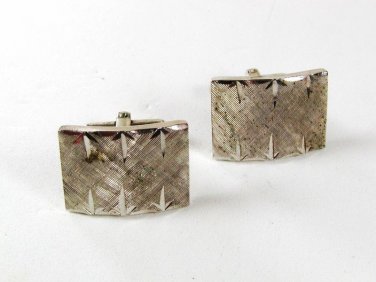 1960's Sterling Silver Cufflinks By P.R.K. 3616