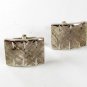 1960's Sterling Silver Cufflinks By P.R.K. 3616