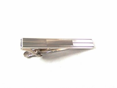Silver Tone Monogrammable Tie Clasp Unbranded 6816