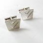 Vintage Chevron V Sterling Silver Cufflinks Unbranded 3816