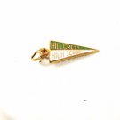 1960's / 70's Green White Hillcrest High School Charm by KINNEY 32116