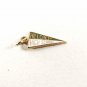 1960's / 70's Green White Hillcrest High School Charm by KINNEY 32116