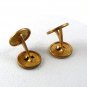 Edwardian / Deco Monogrammable Gold Tone Cufflinks 82016f