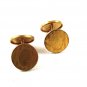 Edwardian / Deco Monogrammable Gold Tone Cufflinks 82016f