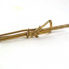 1930's - 40's Goldtone FDR's Roosevelts Scotty Dog Tie Clasp 53117