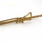 1930's - 40's Goldtone FDR's Roosevelts Scotty Dog Tie Clasp 53117