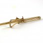 1930's - 40's Goldtone FDR's Roosevelts Scotty Dog Tie Clasp 53117