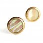 Unmarked Goldtone & Mother of Pearl Cufflinks 11062013df