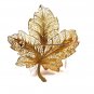 Vintage Goldtone Filigree 5 Leaf Brooch Brooch Unbranded 10715