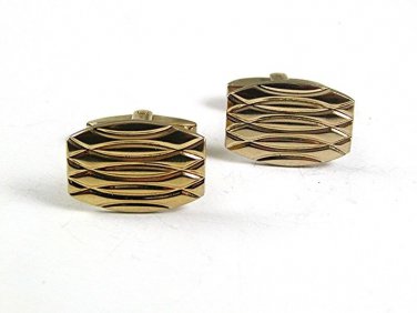 Vintage 1960's Goldtone Cufflinks By FOSTER PAT. PEND. 10417