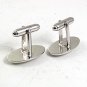 Vintage Silvertone Rhinestones Cufflinks By ANSON 102417