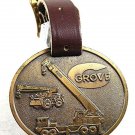 Vintage GROVE Hydraulic Truck Crane Watch Fob 101617