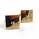 Vintage 1950's - 1960's Goldtone Cufflinks By SWANK 10917