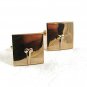 Vintage 1950's - 1960's Goldtone Cufflinks By SWANK 10917