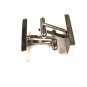 Great Lookiing Dressy Silvertone & Blue Cufflinks Unbranded 101515