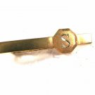 Goldtone Initial or Letter S Tie Clasp Unbranded 32116bb