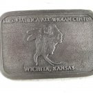 1979 Mid America All Indian Center Belt Buckle By HIT LINE U.S.A. 31916