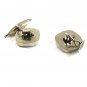 Vintage Silvertone Black Tic Tac Toe Cufflinks X's & O's 81217