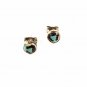Native American Sterling Silver Turquoise ETC Pierced Earrings Unbranded 53016