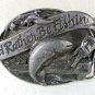 1985 I'd Rather Be Fishing Belt Buckle by Siskiyou 22816