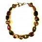 Silvertone Natural Stones Beaded Necklace / Choker 16" Unbranded 82715