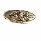 1970's Silvertone Gemini Male Female Tie Clasp Unbranded 41116
