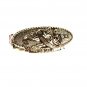 1970's Silvertone Gemini Male Female Tie Clasp Unbranded 41116