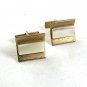 Vintage 1950's - 1960's Goldtone Mother of Pearl Cufflinks 9317