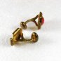 Vintage Goldtone & Pink Cufflinks by ACME 31216