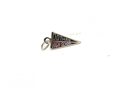 Vintage Red & Black DOTHAN HIGH SCHOOL High School Pennant / Charm 3917