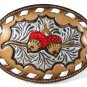 Western Cowboy Oak Leaf & Acorn Belt Buckle By TONY LAMA In Box 31916
