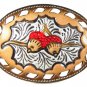 Western Cowboy Oak Leaf & Acorn Belt Buckle By TONY LAMA In Box 31916