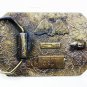 1976 Buck Doe Deer In Woods Belt Buckle By Great American Buckle Co 102615