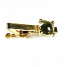 Silvertone & Black Tie Clasp Unbranded 32916