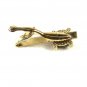 Silvertone & Black Tie Clasp Unbranded 32916