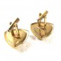 Silvertone White & Goldtone  Cufflinks Unbranded 32916
