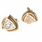 Silvertone White & Goldtone  Cufflinks Unbranded 32916