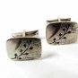 Vintage Silver Tone Branch of 5 Pointed Stars Cufflinks PAT PEND 81016