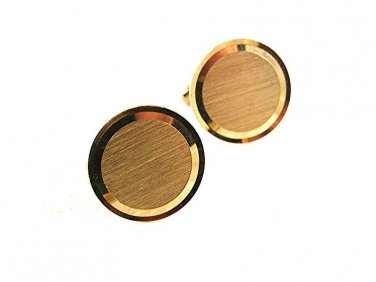 Round Goldtone Cufflinks 81017