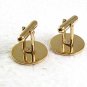 Round Goldtone Cufflinks 81017