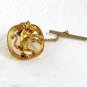 Vintage Goldtone Big Angry Bull Tie Clasp 71717