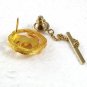 Vintage Goldtone Big Angry Bull Tie Clasp 71717