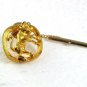 Vintage Goldtone Big Angry Bull Tie Clasp 71717