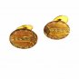 Art Deco Gold Tone Cufflinks Unbranded 11316a