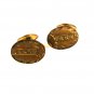 Art Deco Gold Tone Cufflinks Unbranded 11316a