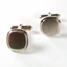 Vintage 1/20th 12KGF Silvertone Cufflinks By KREISLER QUALITY 3816