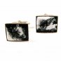 Black & White Porcelain Cufflinks Unbranded Pat No 503655 12215